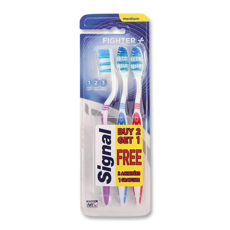 Signal Fighter Toothbrush Medium 2+1